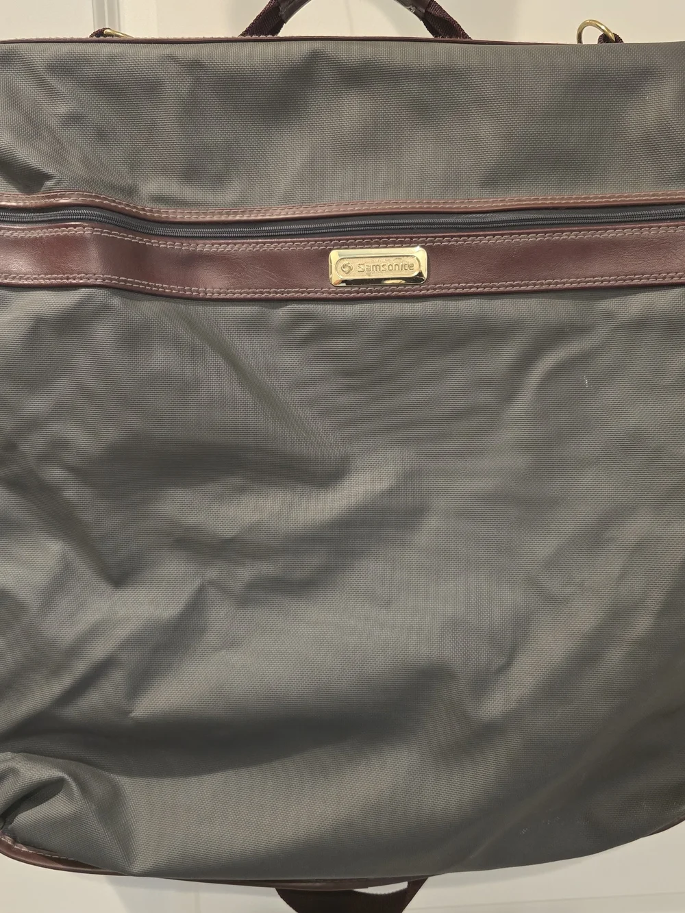 Vintage Samsonite Series 2100 Garment Bag Suit Travel Bag Lock Key Strap 45